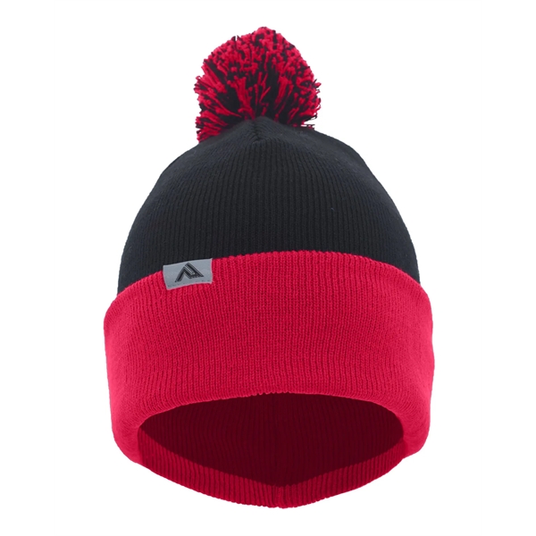 Pacific Headwear Knit Fold-Over Pom-Pom Beanie - Pacific Headwear Knit Fold-Over Pom-Pom Beanie - Image 1 of 130