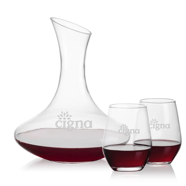 Hampton Carafe & Mandelay Stemless Wine