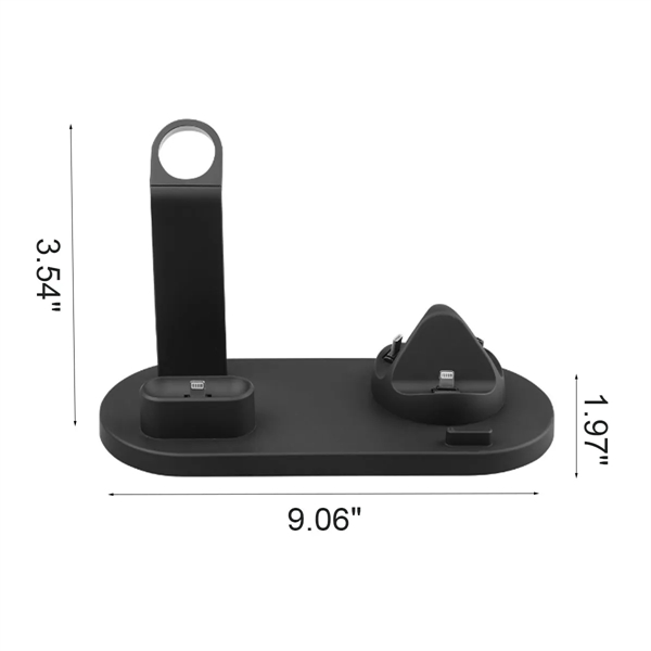 3-In-1 Universal Compatibility Fast Wireless Charger Stand - 3-In-1 Universal Compatibility Fast Wireless Charger Stand - Image 1 of 3