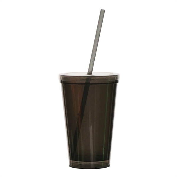16 oz. Bolero Tumbler with Matching Lid & Straw - 16 oz. Bolero Tumbler with Matching Lid & Straw - Image 7 of 7