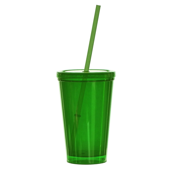 16 oz. Bolero Tumbler with Matching Lid & Straw - 16 oz. Bolero Tumbler with Matching Lid & Straw - Image 3 of 7