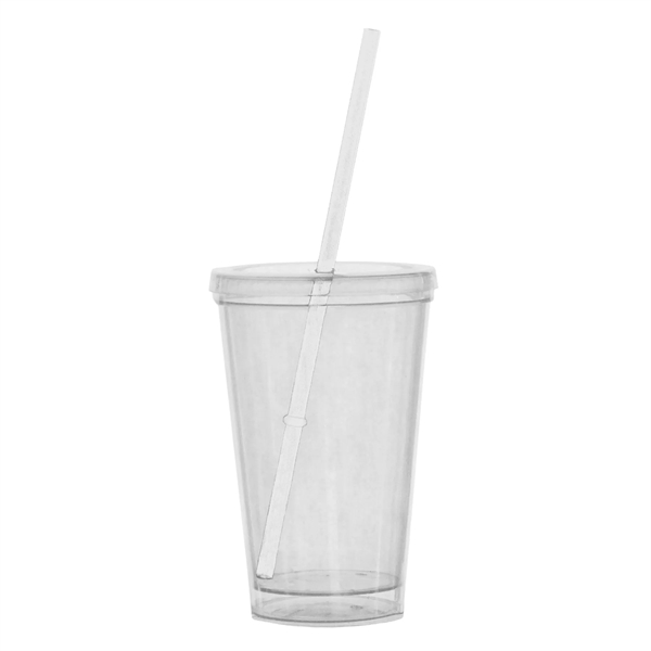 16 oz. Bolero Tumbler with Matching Lid & Straw - 16 oz. Bolero Tumbler with Matching Lid & Straw - Image 0 of 7