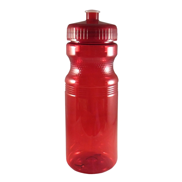 Poly PET 24 oz. Bike Style Sports Bottle with Push Pull Lid - Poly PET 24 oz. Bike Style Sports Bottle with Push Pull Lid - Image 3 of 4