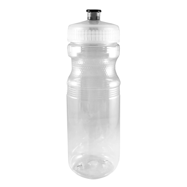 Poly PET 24 oz. Bike Style Sports Bottle with Push Pull Lid - Poly PET 24 oz. Bike Style Sports Bottle with Push Pull Lid - Image 1 of 4