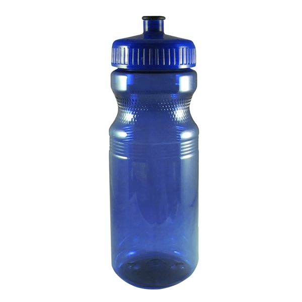 Poly PET 24 oz. Bike Style Sports Bottle with Push Pull Lid - Poly PET 24 oz. Bike Style Sports Bottle with Push Pull Lid - Image 0 of 4