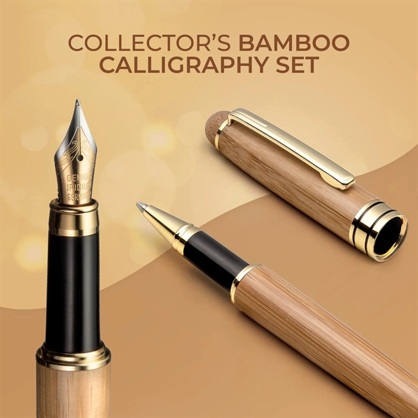 Eco Friendly Wooden Ballpoint Pen Pencil Set - Eco Friendly Wooden Ballpoint Pen Pencil Set - Image 1 of 7