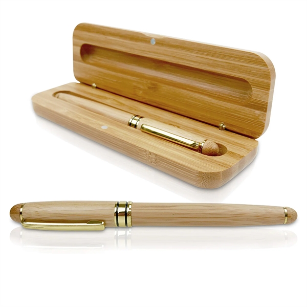Eco Friendly Wooden Ballpoint Pen Pencil Set - Eco Friendly Wooden Ballpoint Pen Pencil Set - Image 0 of 7