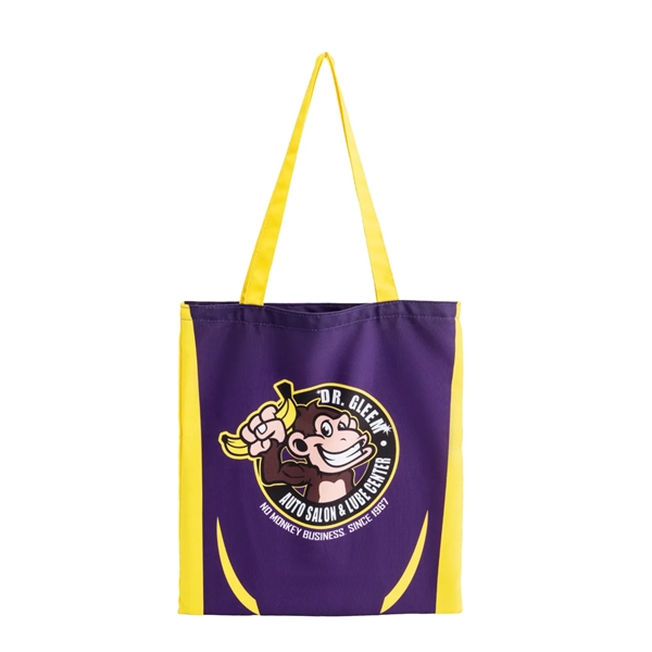 12 Oz Sublimated Sturdy Poly Canvas Tote Bag (14" x 16") - 12 Oz Sublimated Sturdy Poly Canvas Tote Bag (14" x 16") - Image 0 of 5