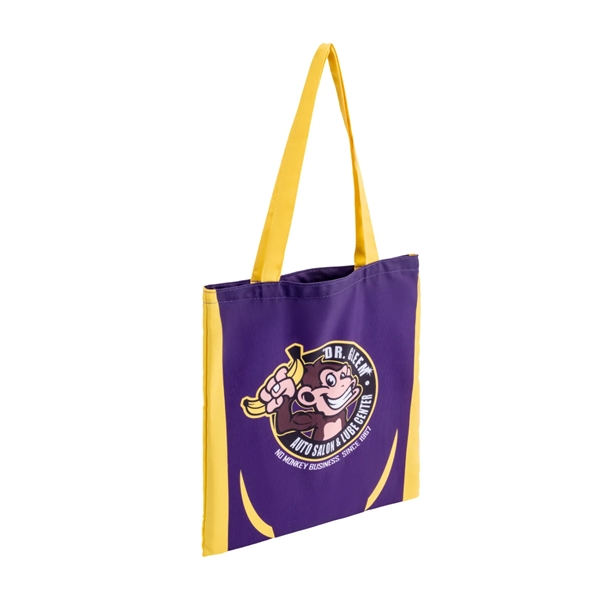 12 Oz Sublimated Sturdy Poly Canvas Tote Bag (14" x 16") - 12 Oz Sublimated Sturdy Poly Canvas Tote Bag (14" x 16") - Image 2 of 5