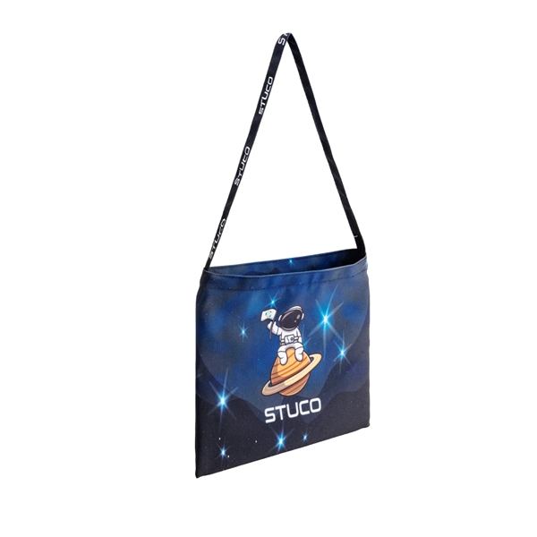 12 Oz. Sublimated Sturdy Poly Canvas Tote Bag (14" x 12") - 12 Oz. Sublimated Sturdy Poly Canvas Tote Bag (14" x 12") - Image 2 of 2