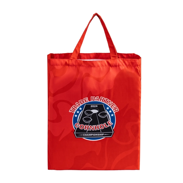 8 Oz Sublimated Poly Canvas Tote Bag w/ Gusset - 14"x18"x6" - 8 Oz Sublimated Poly Canvas Tote Bag w/ Gusset - 14"x18"x6" - Image 1 of 2