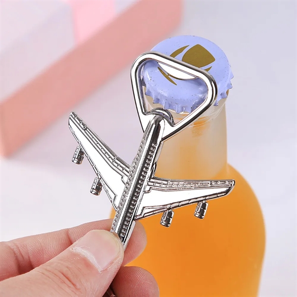 Metal Airplane Bottle Opener Key Chain - Metal Airplane Bottle Opener Key Chain - Image 6 of 6