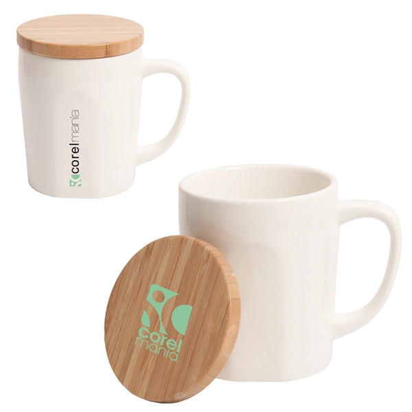 Chic Mug With Bamboo Lid - Chic Mug With Bamboo Lid - Image 1 of 1