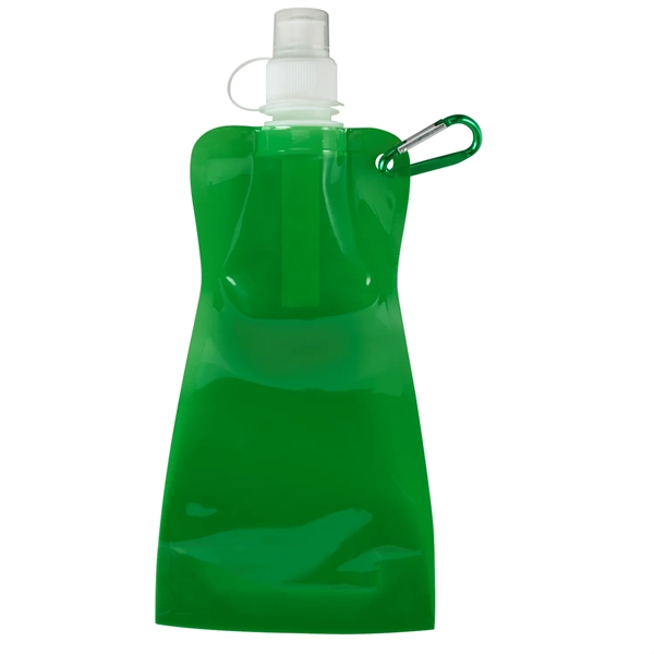 16 oz Collapsible Water Bottle with Carabiner - 16 oz Collapsible Water Bottle with Carabiner - Image 6 of 7