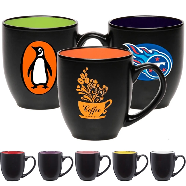 16 oz. Ceramic Coffee Mugs - Two Tone Custom Drinkware - 16 oz. Ceramic Coffee Mugs - Two Tone Custom Drinkware - Image 0 of 9