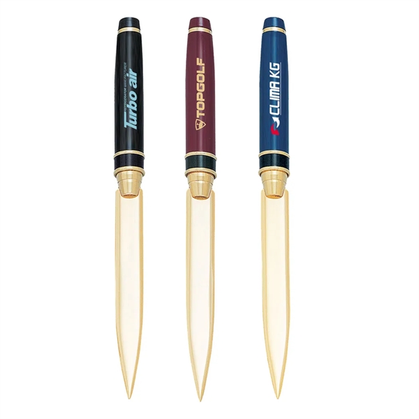 Enamel Gold Blade Letter Opener - Enamel Gold Blade Letter Opener - Image 0 of 7