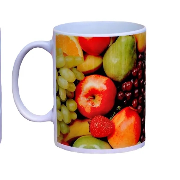 White Ceramic Coffee Mug - 11 oz - White Ceramic Coffee Mug - 11 oz - Image 2 of 2