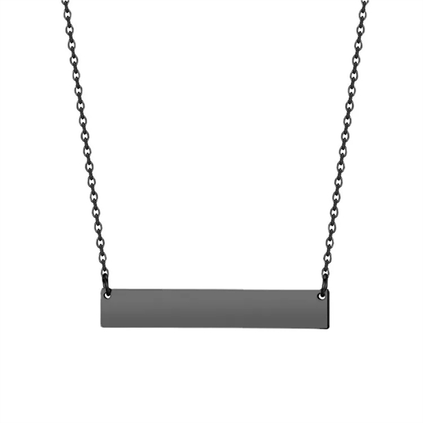 Steel Stainless Bar Necklace - Steel Stainless Bar Necklace - Image 1 of 5