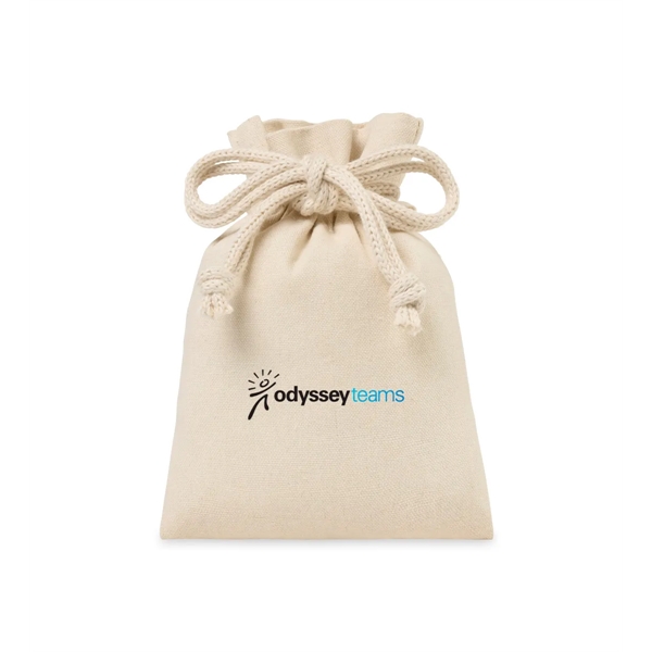 Canvas Drawstring Gift Bag - Small - Canvas Drawstring Gift Bag - Small - Image 2 of 3