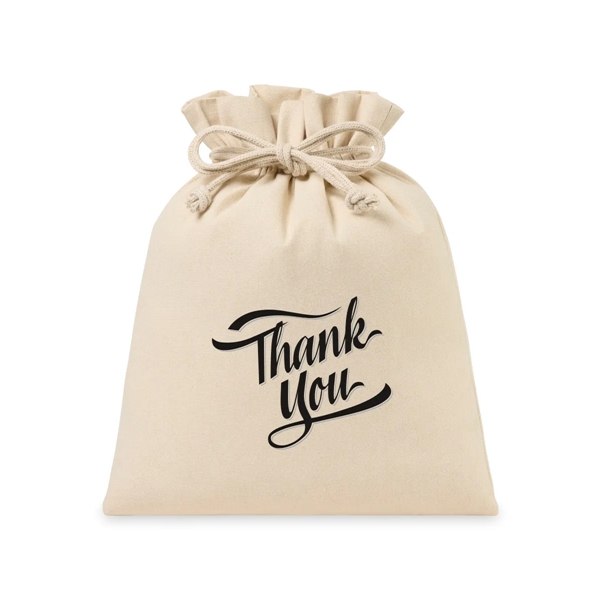 Canvas Drawstring Gift Bag - Large - Canvas Drawstring Gift Bag - Large - Image 3 of 3