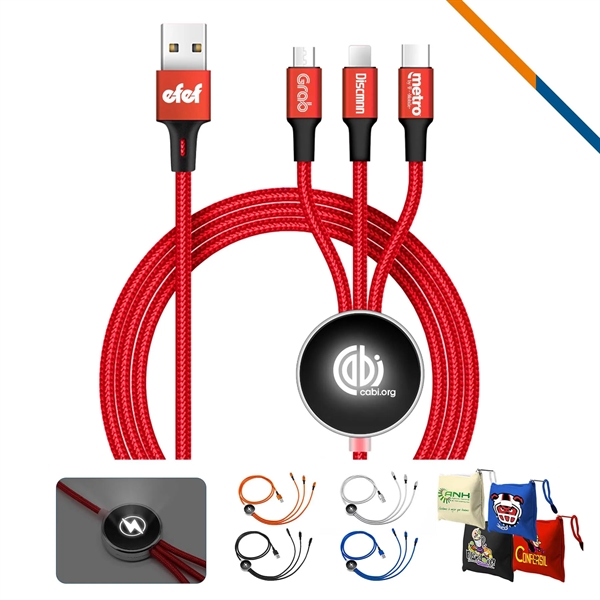 Elene 3in1 Charging Cable - Elene 3in1 Charging Cable - Image 0 of 7