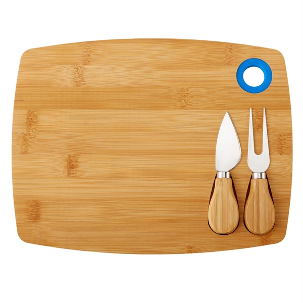 Bamboo Cheese Board Charcuterie Set - Bamboo Cheese Board Charcuterie Set - Image 6 of 9