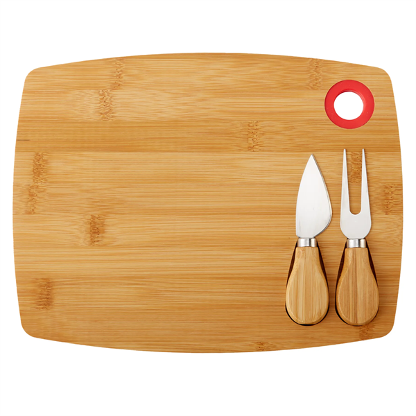 Bamboo Cheese Board Charcuterie Set - Bamboo Cheese Board Charcuterie Set - Image 8 of 9