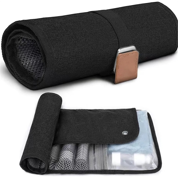 Custom Compact Toiletry Bag for Men with All-Over Printing - Custom Compact Toiletry Bag for Men with All-Over Printing - Image 2 of 7