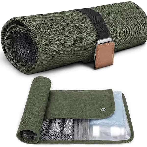 Custom Compact Toiletry Bag for Men with All-Over Printing - Custom Compact Toiletry Bag for Men with All-Over Printing - Image 3 of 7