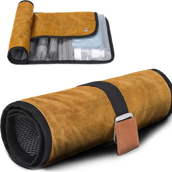 Custom Compact Toiletry Bag for Men with All-Over Printing - Custom Compact Toiletry Bag for Men with All-Over Printing - Image 5 of 7