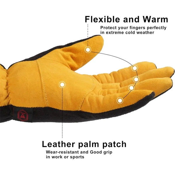 Insulated Thermal Gloves For Extreme Cold Weather - Insulated Thermal Gloves For Extreme Cold Weather - Image 3 of 4