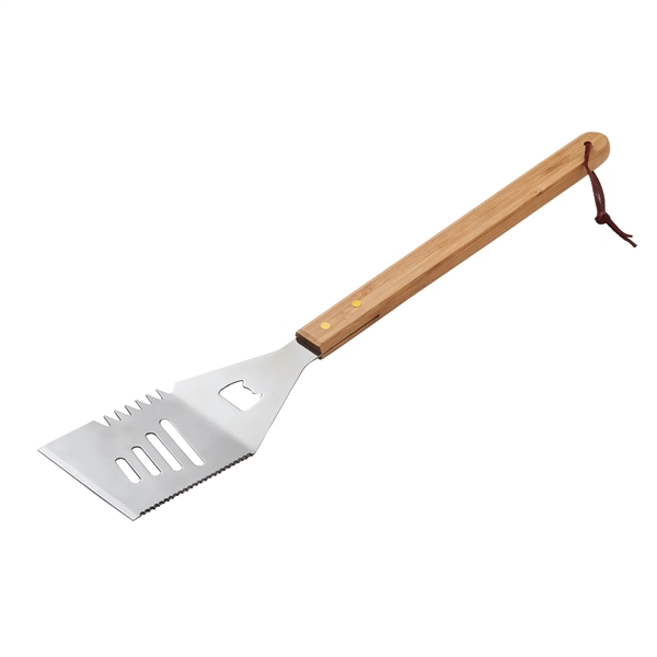 Multifunction Bamboo BBQ Spatula Tool - Multifunction Bamboo BBQ Spatula Tool - Image 1 of 2