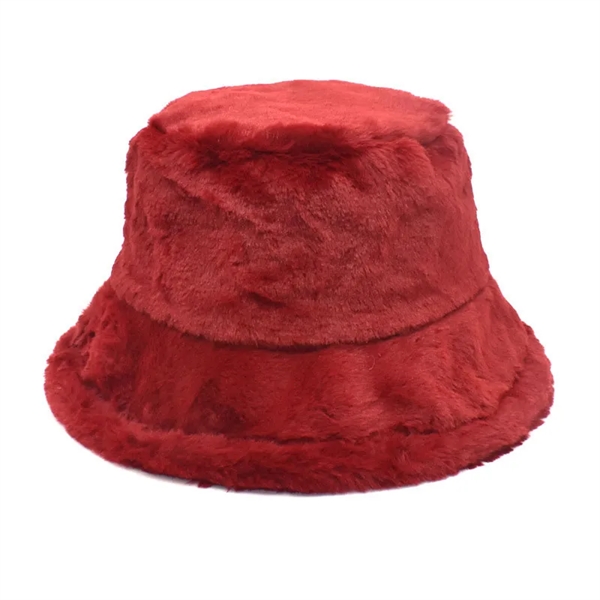 Winter Warm Fuzzy Bucket Hats for Women - Winter Warm Fuzzy Bucket Hats for Women - Image 2 of 8