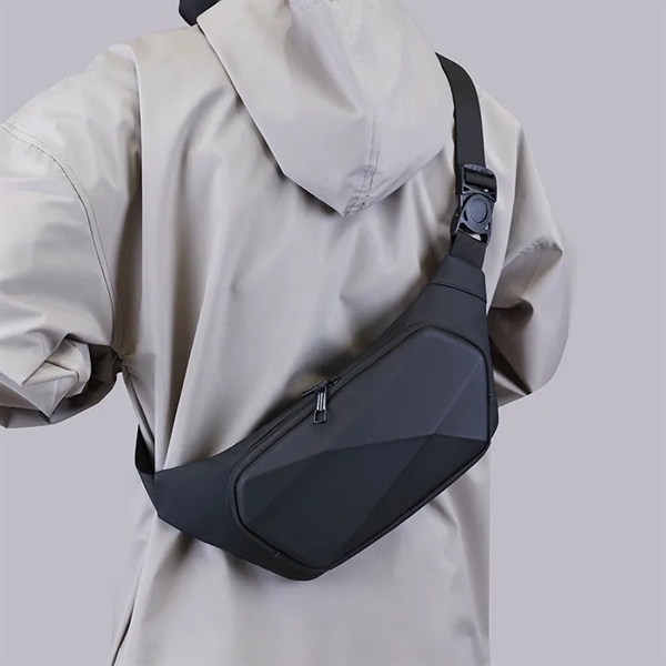 Unisex Hard Shell Crossbody Bag - Unisex Hard Shell Crossbody Bag - Image 2 of 4