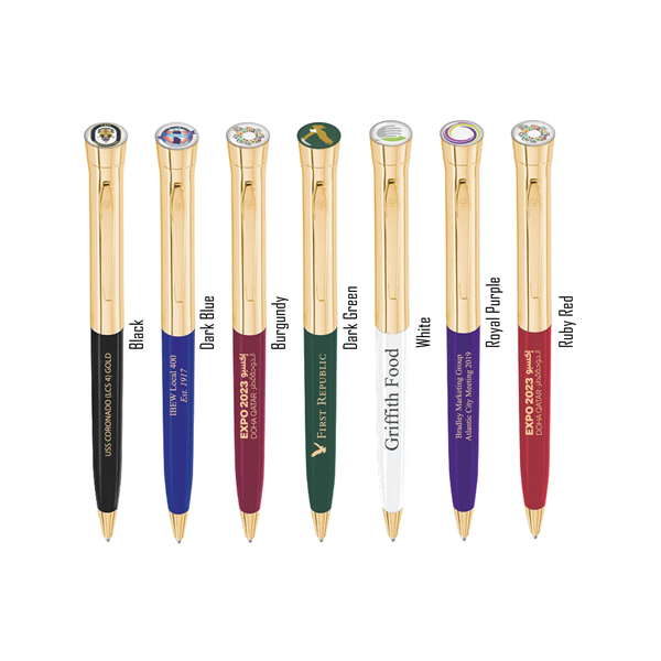 Founders - USA Dome Ballpoint Resin Barrel/Gold - Founders - USA Dome Ballpoint Resin Barrel/Gold - Image 0 of 7