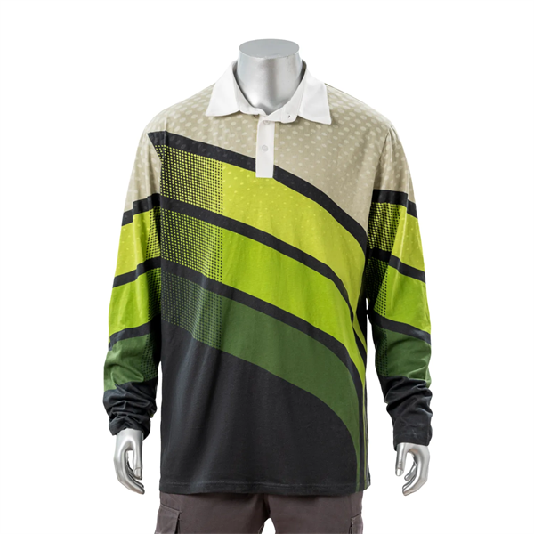 100% Cotton Full Color Reactive Digital Print Men's Polo - 100% Cotton Full Color Reactive Digital Print Men's Polo - Image 0 of 3