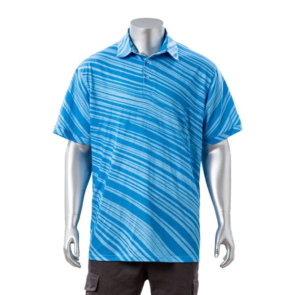 100% Cotton Full Color Reactive Digital Print Men's Polo - 100% Cotton Full Color Reactive Digital Print Men's Polo - Image 0 of 3