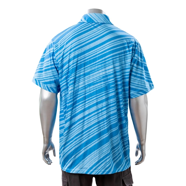 100% Cotton Full Color Reactive Digital Print Men's Polo - 100% Cotton Full Color Reactive Digital Print Men's Polo - Image 2 of 3