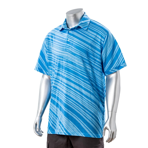100% Cotton Full Color Reactive Digital Print Men's Polo - 100% Cotton Full Color Reactive Digital Print Men's Polo - Image 1 of 3