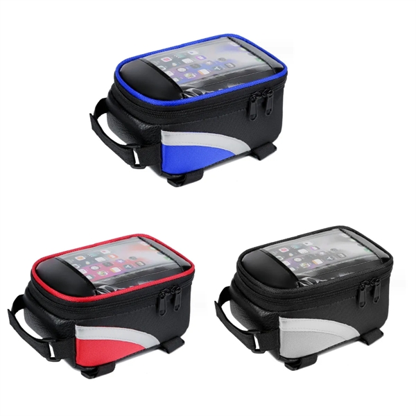 Waterproof Oxford Cloth Touch Screen Bicycle Handlebar Bag - Waterproof Oxford Cloth Touch Screen Bicycle Handlebar Bag - Image 4 of 4