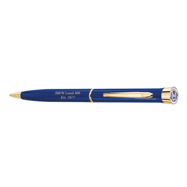 Colour - USA Made Logo Dome Gloss Finish Ballpoint Gold - Colour - USA Made Logo Dome Gloss Finish Ballpoint Gold - Image 2 of 5