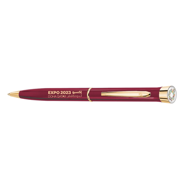 Colour - USA Made Logo Dome Gloss Finish Ballpoint Gold - Colour - USA Made Logo Dome Gloss Finish Ballpoint Gold - Image 3 of 5
