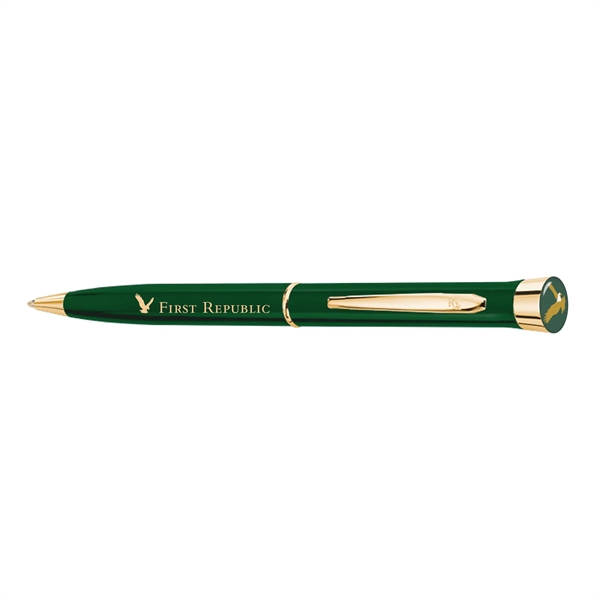 Colour - USA Made Logo Dome Gloss Finish Ballpoint Gold - Colour - USA Made Logo Dome Gloss Finish Ballpoint Gold - Image 4 of 5