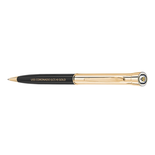 Monogram - USA Dome Ballpoint Gloss with Gold - Monogram - USA Dome Ballpoint Gloss with Gold - Image 1 of 4