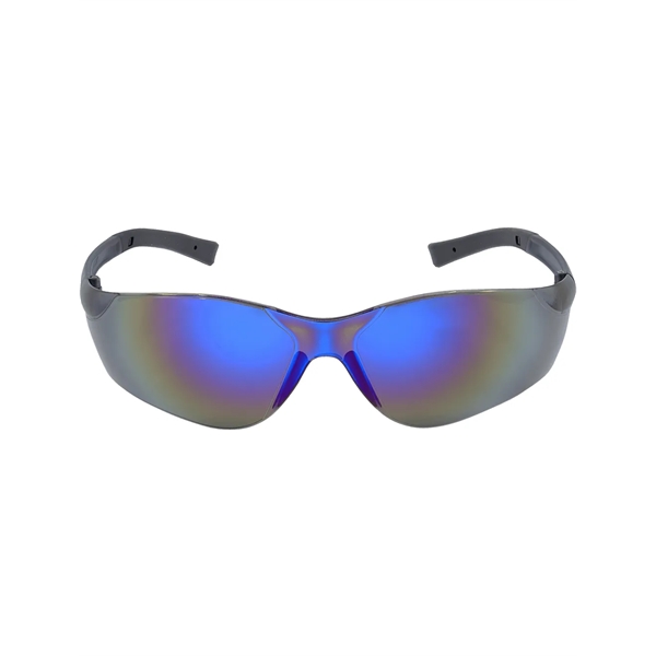 Pavon® Blue Mirror Lens, Frosted Black Frame Safety Glasses - Pavon® Blue Mirror Lens, Frosted Black Frame Safety Glasses - Image 1 of 3