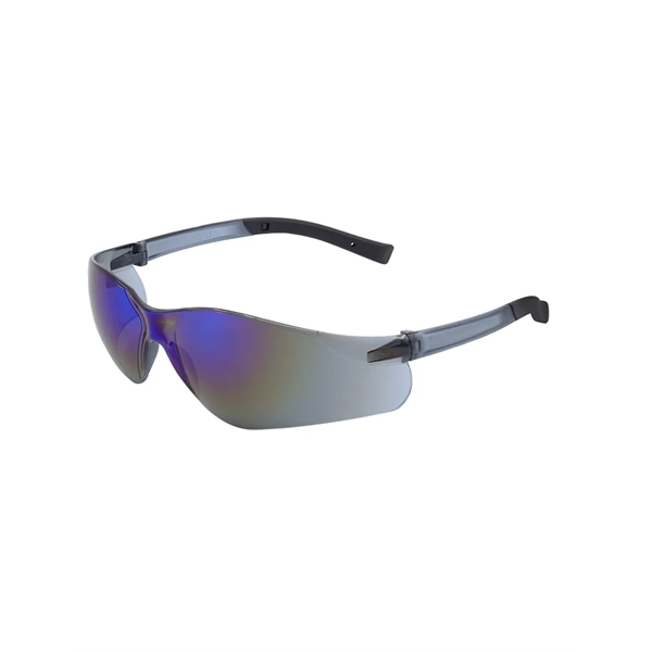 Pavon® Blue Mirror Lens, Frosted Black Frame Safety Glasses - Pavon® Blue Mirror Lens, Frosted Black Frame Safety Glasses - Image 0 of 3