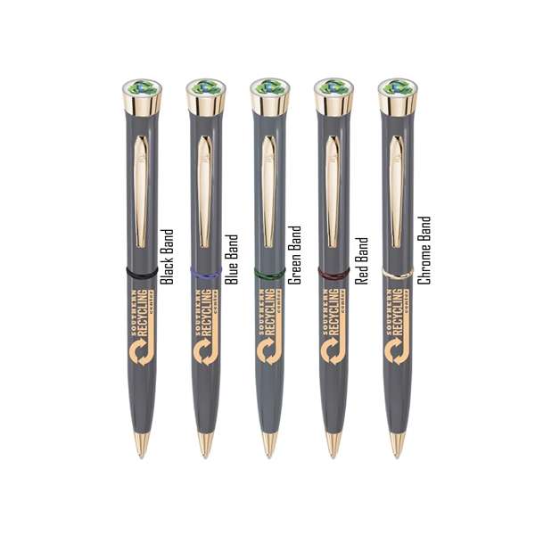 Recycled Metal - USA Made Logo Dome Gloss Ballpoint Gold - Recycled Metal - USA Made Logo Dome Gloss Ballpoint Gold - Image 0 of 5