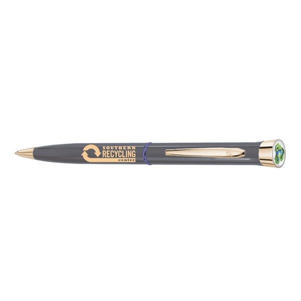 Recycled Metal - USA Made Logo Dome Gloss Ballpoint Gold - Recycled Metal - USA Made Logo Dome Gloss Ballpoint Gold - Image 2 of 5