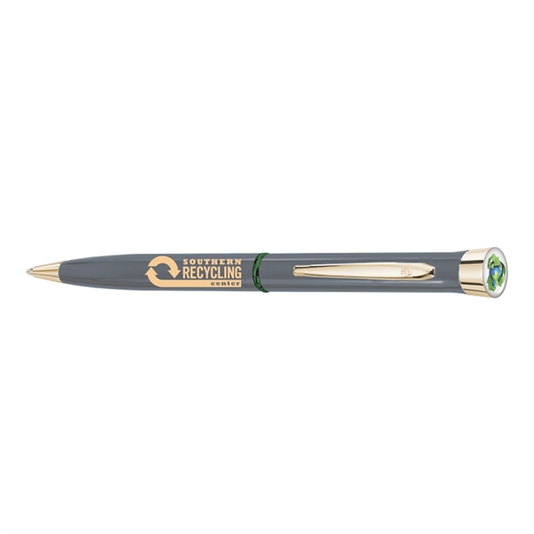 Recycled Metal - USA Made Logo Dome Gloss Ballpoint Gold - Recycled Metal - USA Made Logo Dome Gloss Ballpoint Gold - Image 4 of 5