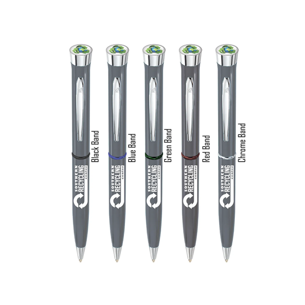 Recycled Metal - USA Dome Gloss Finish with Chrome - Recycled Metal - USA Dome Gloss Finish with Chrome - Image 0 of 6